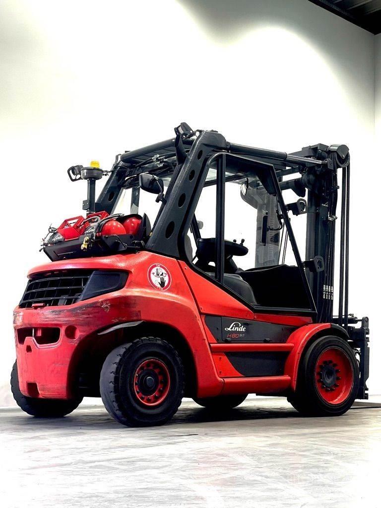 Linde H80T-396-03-EVO Gasolmotviktstruckar