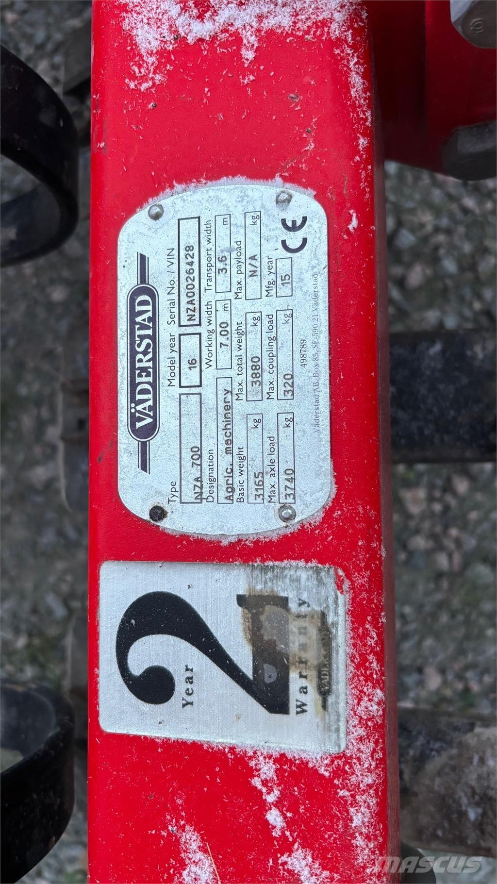 Väderstad NZA 800 HARV Harvar