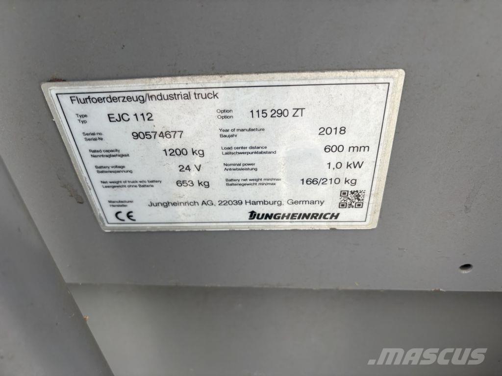 Jungheinrich EJC 112 Staplare-led