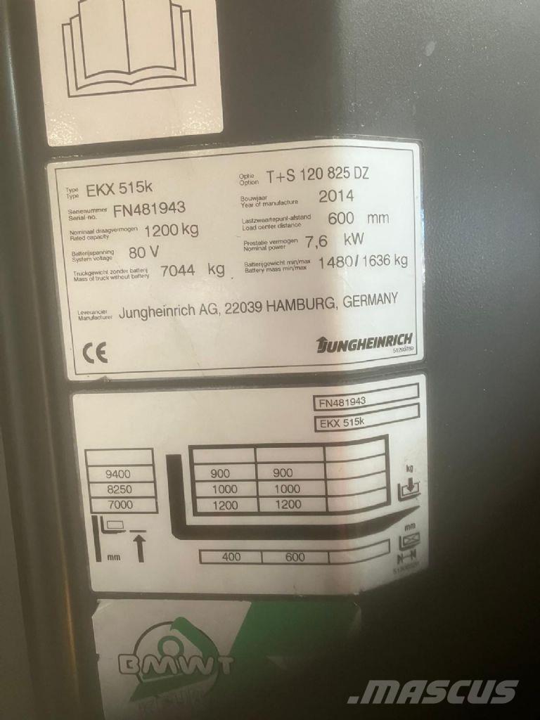 Jungheinrich EKX 515k Plocktruck, höglyftande