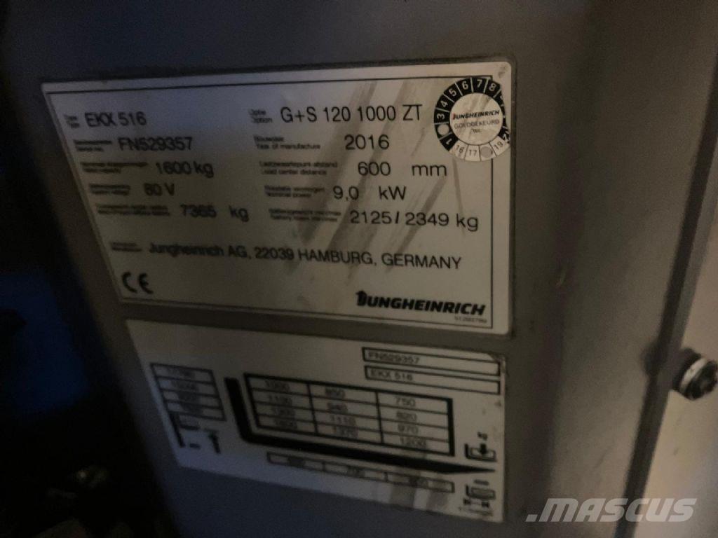 Jungheinrich EKX 516 Plocktruck, höglyftande