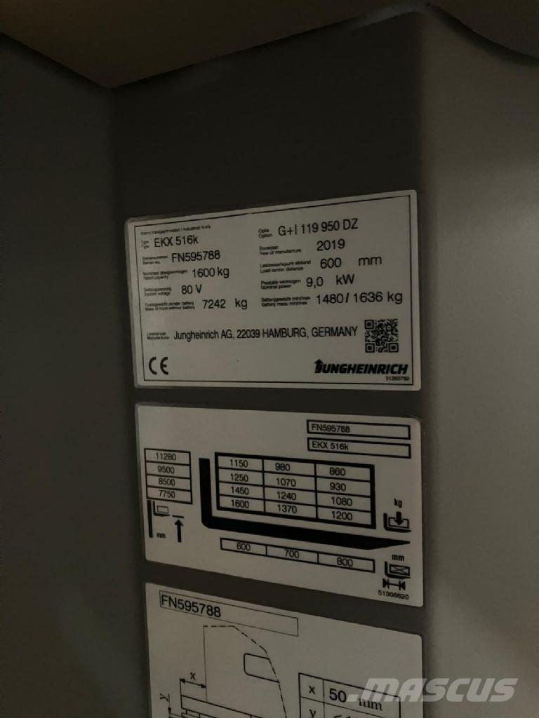 Jungheinrich EKX 516K Plocktruck, höglyftande