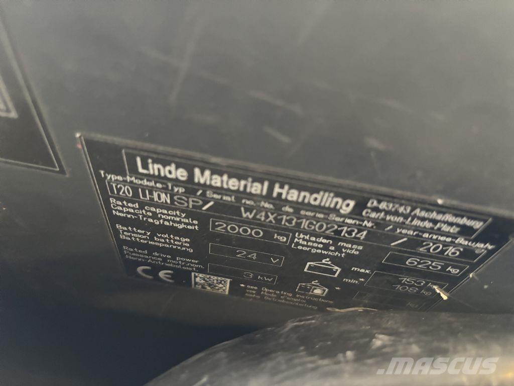 Linde T20 LI-ION SP Staplare