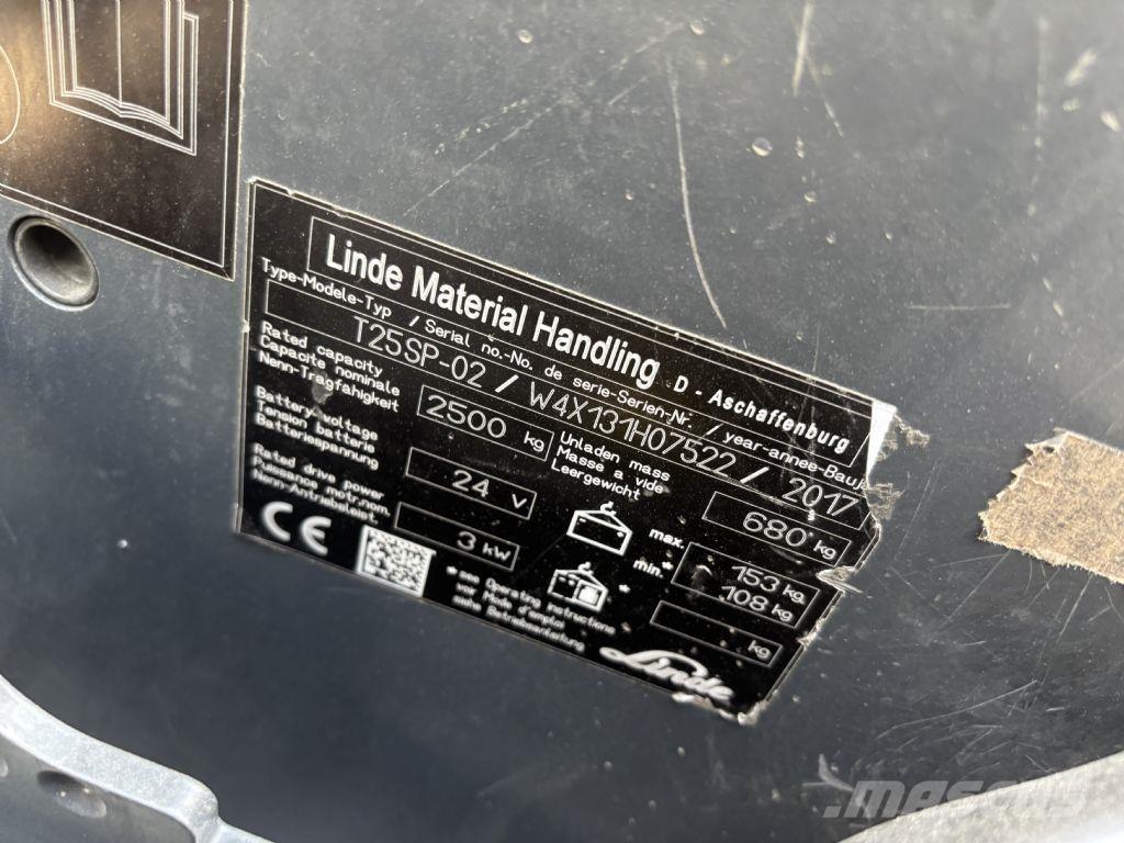 Linde T25SP-02 Staplare