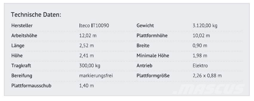 Iteco IT10090 Saxliftar
