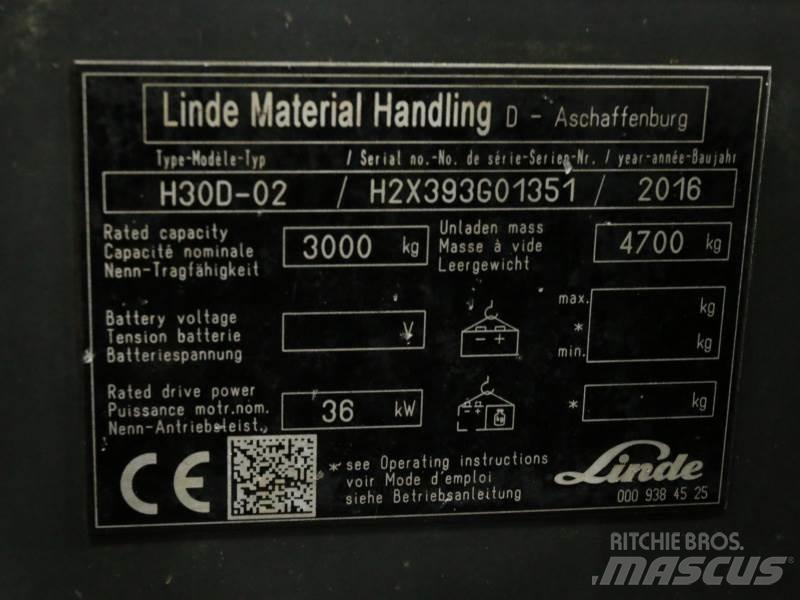 Linde H30D-02 393 Dieselmotviktstruckar