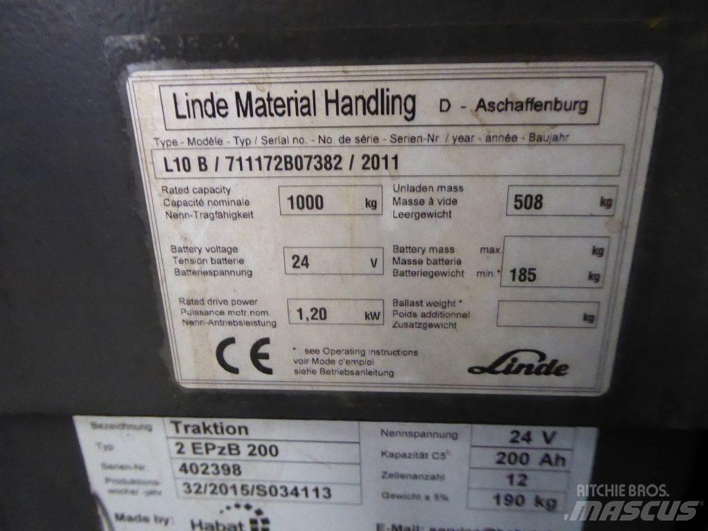 Linde L10B Staplare-led