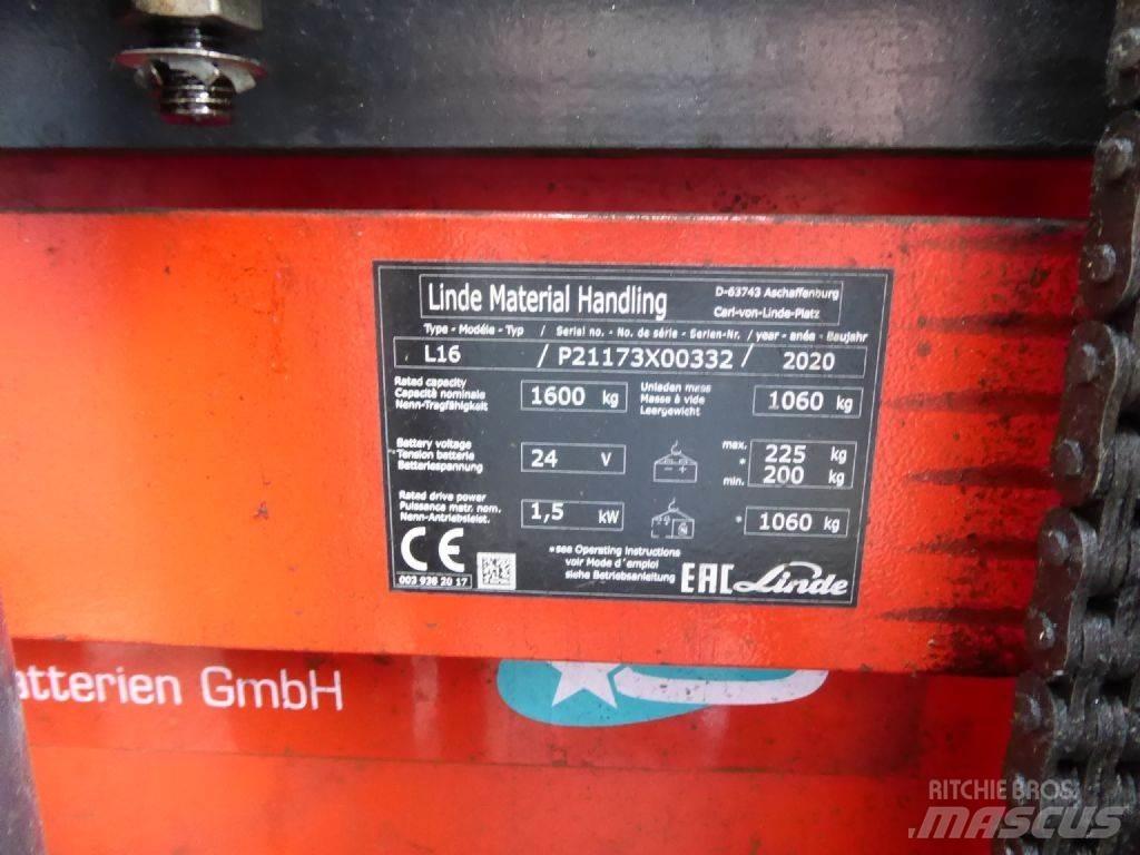 Linde L16 Staplare-led