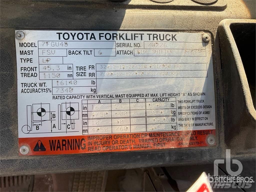 Toyota 7FGU45 Dieselmotviktstruckar