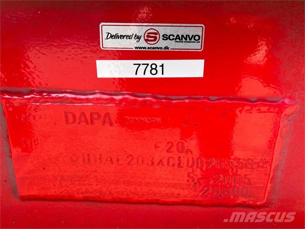 Dapa 20 ton wirehejs Lastväxlarsläp