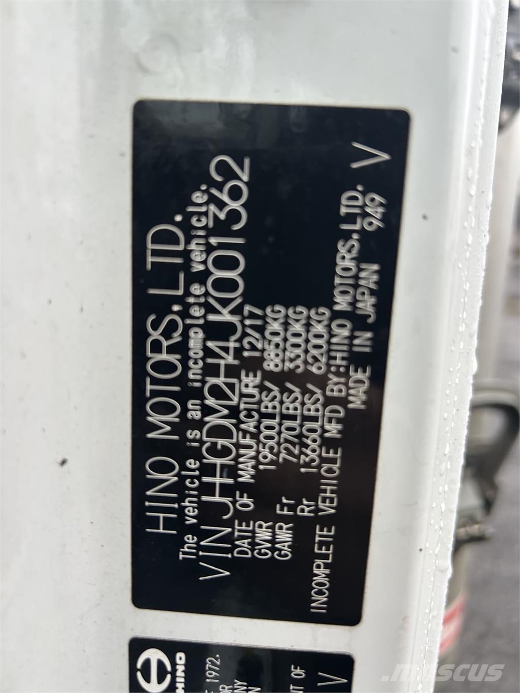 Hino 195 Skåpbilar