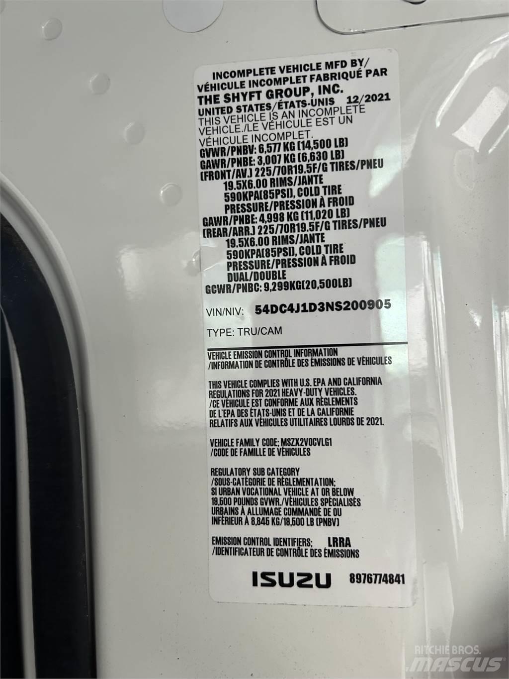 Isuzu NPR HD DC Övriga bilar