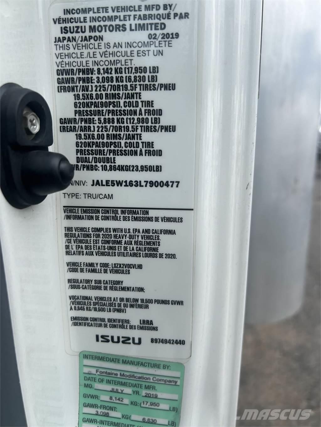 Isuzu NQR Skåpbilar