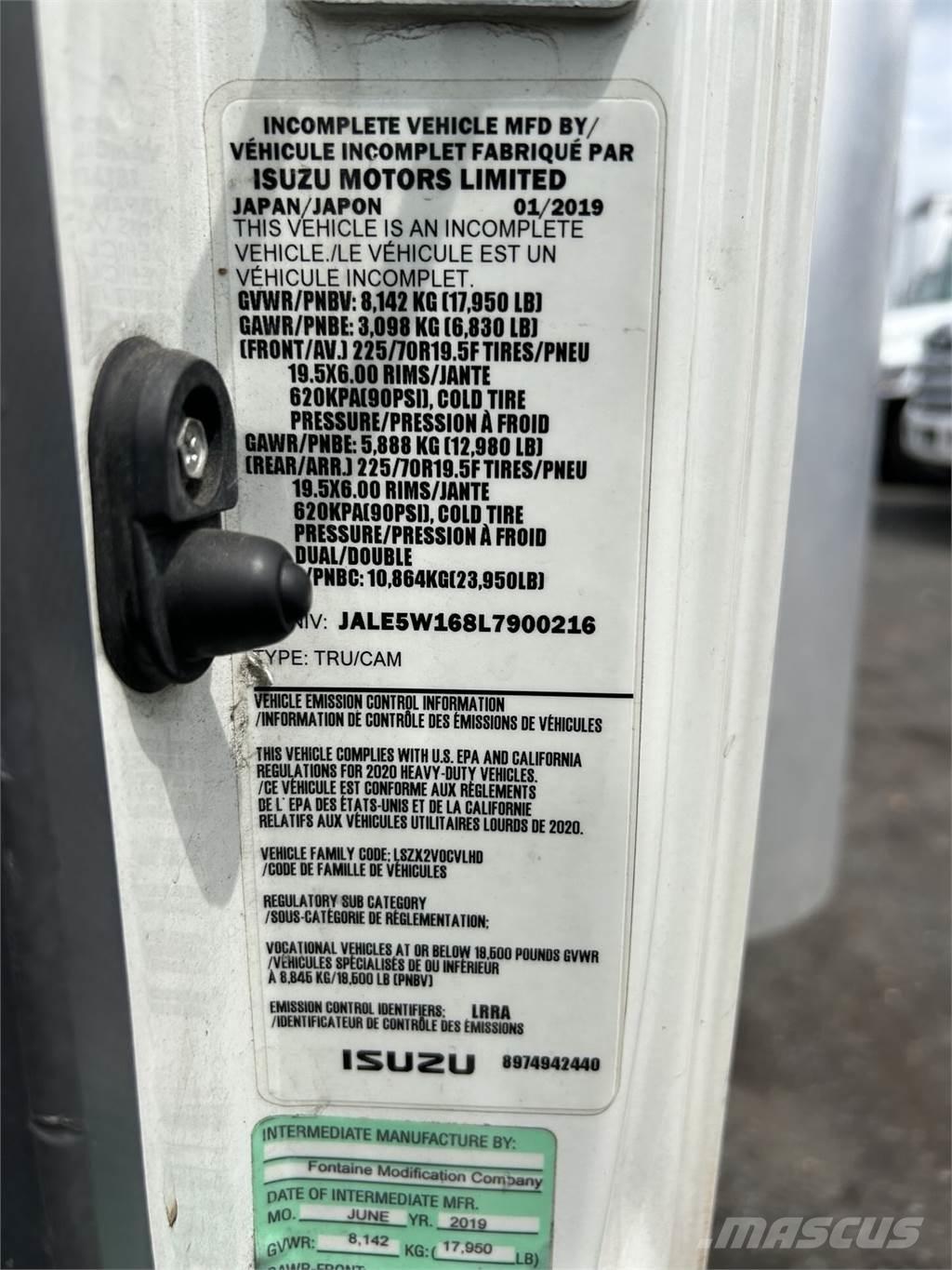 Isuzu NQR Skåpbilar