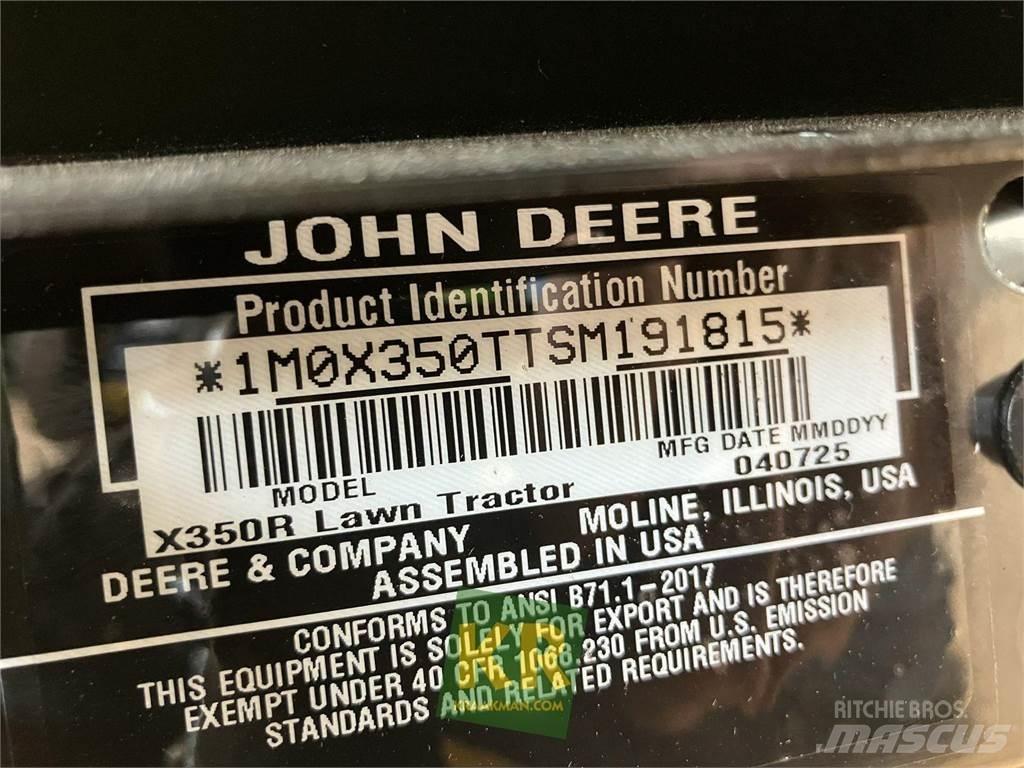 John Deere X350R Åkgräsklippare