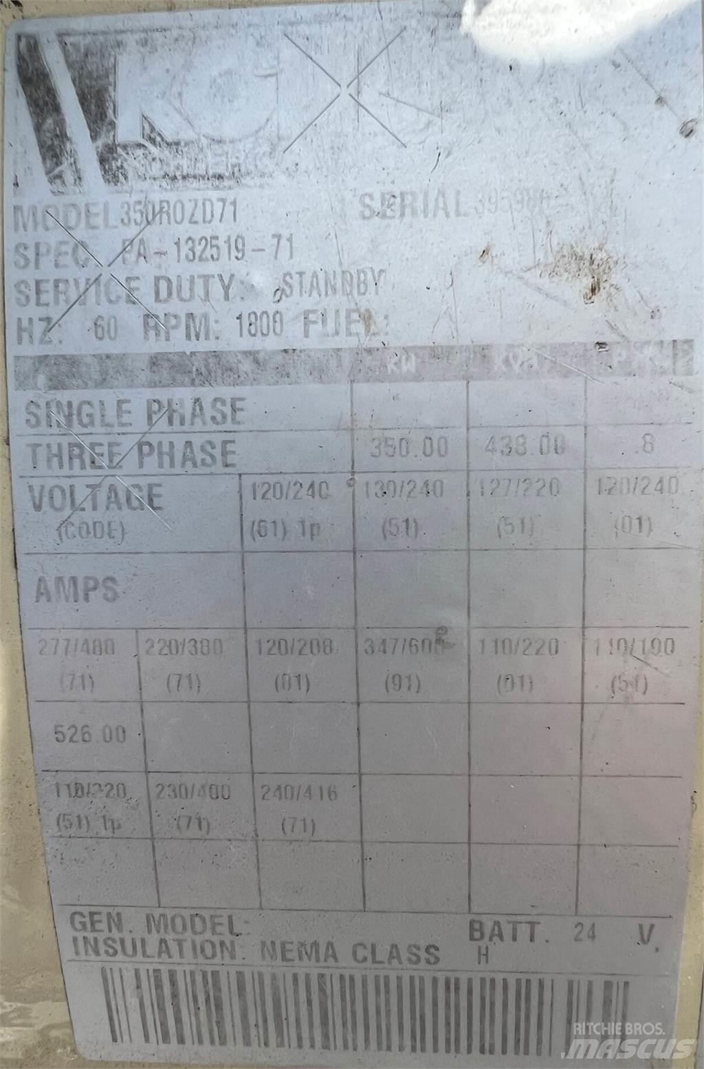 Kohler 350kW Övriga generatorer