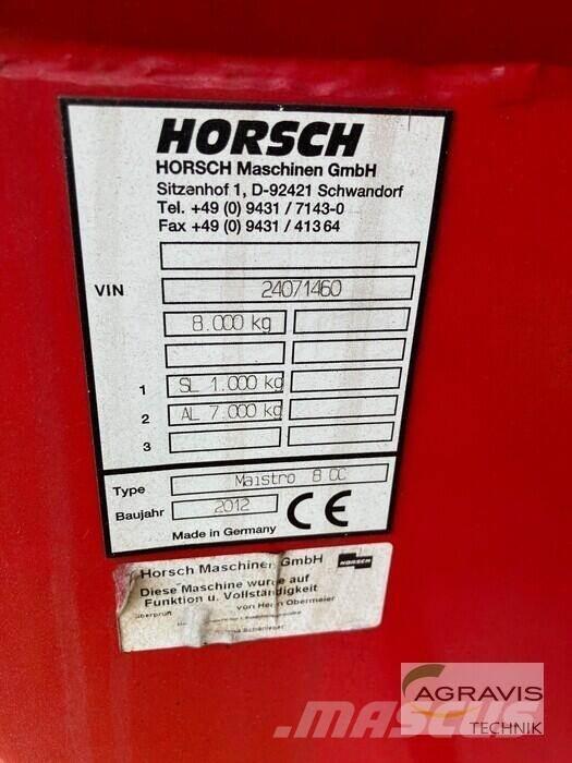 Horsch MAISTRO 8 CC Såmaskiner