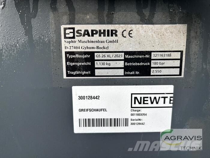 Saphir GREIFSCHAUFEL Övrig inomgårdsutrustning