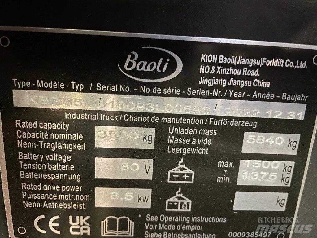 Baoli KBE35 Elmotviktstruckar
