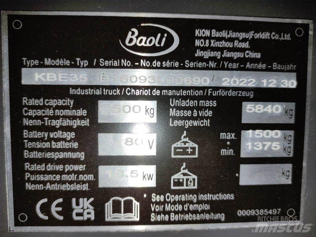 Baoli KBE35 Elmotviktstruckar