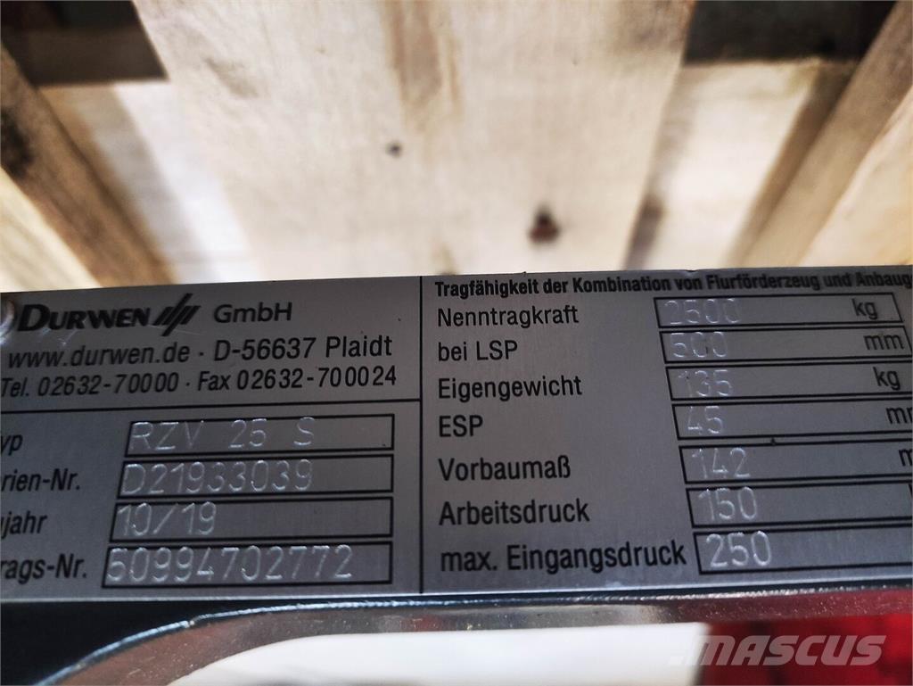 Durwen RZV 25 S Materialhantering - Övriga