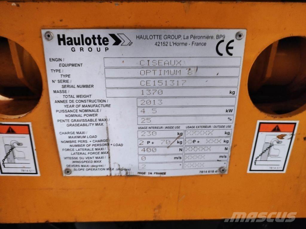 Haulotte OPTIMUM8 Saxliftar