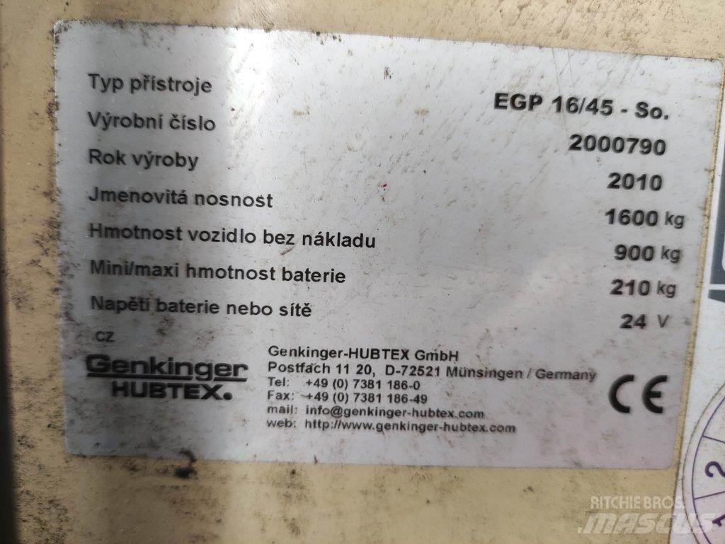 Hubtex EGP16/45-So Staplare-led