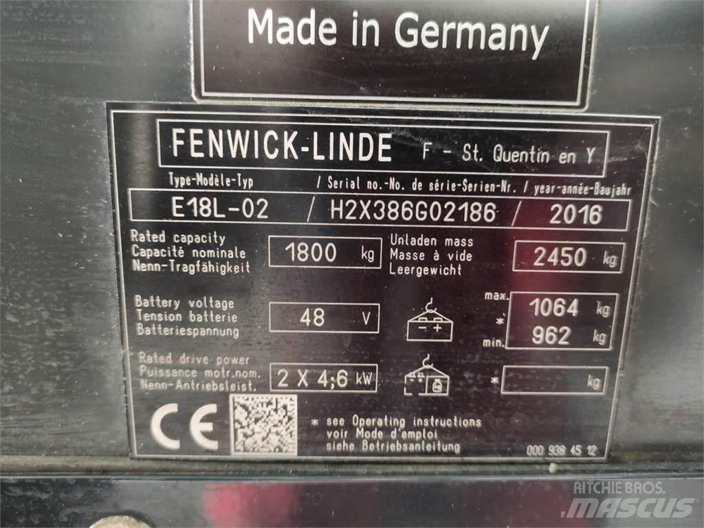 Linde E18L-02-386 Elmotviktstruckar