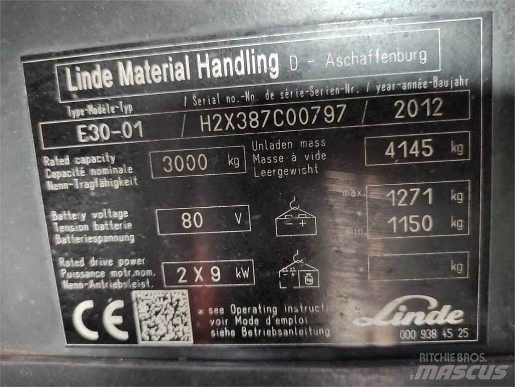 Linde E30-01-387 Elmotviktstruckar