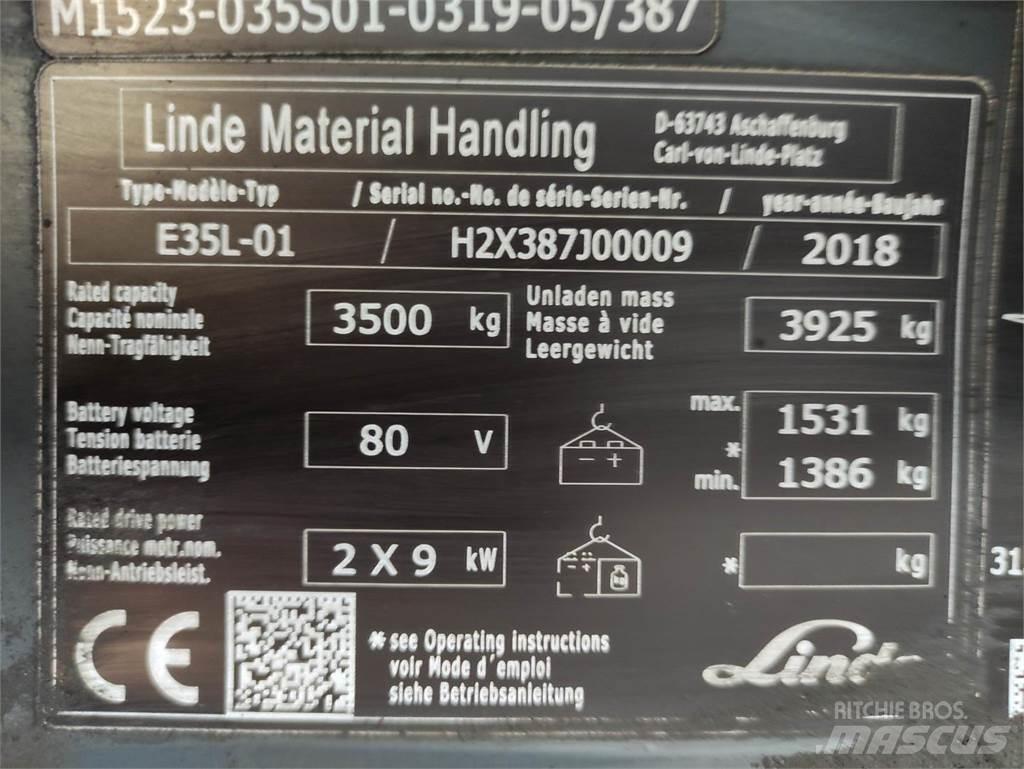 Linde E35L-01-387 Elmotviktstruckar