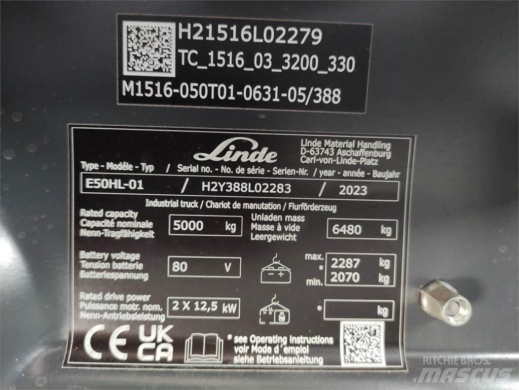 Linde E50HL-388 Elmotviktstruckar