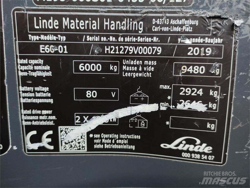 Linde E60-01-1279 Elmotviktstruckar