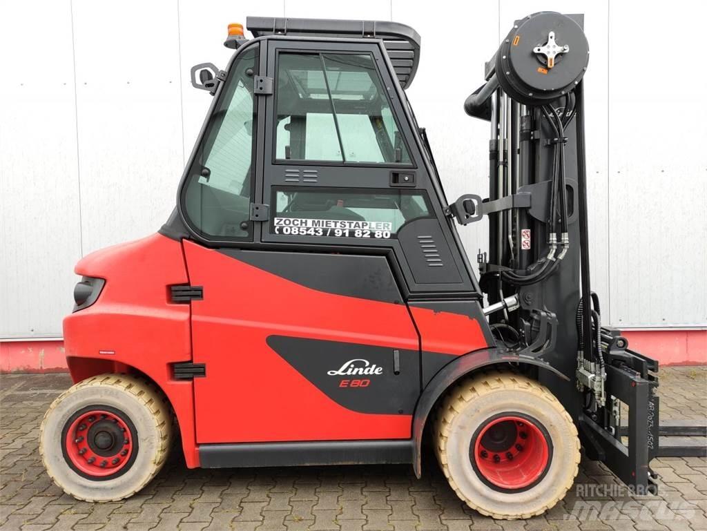 Linde E80-01-127 Elmotviktstruckar