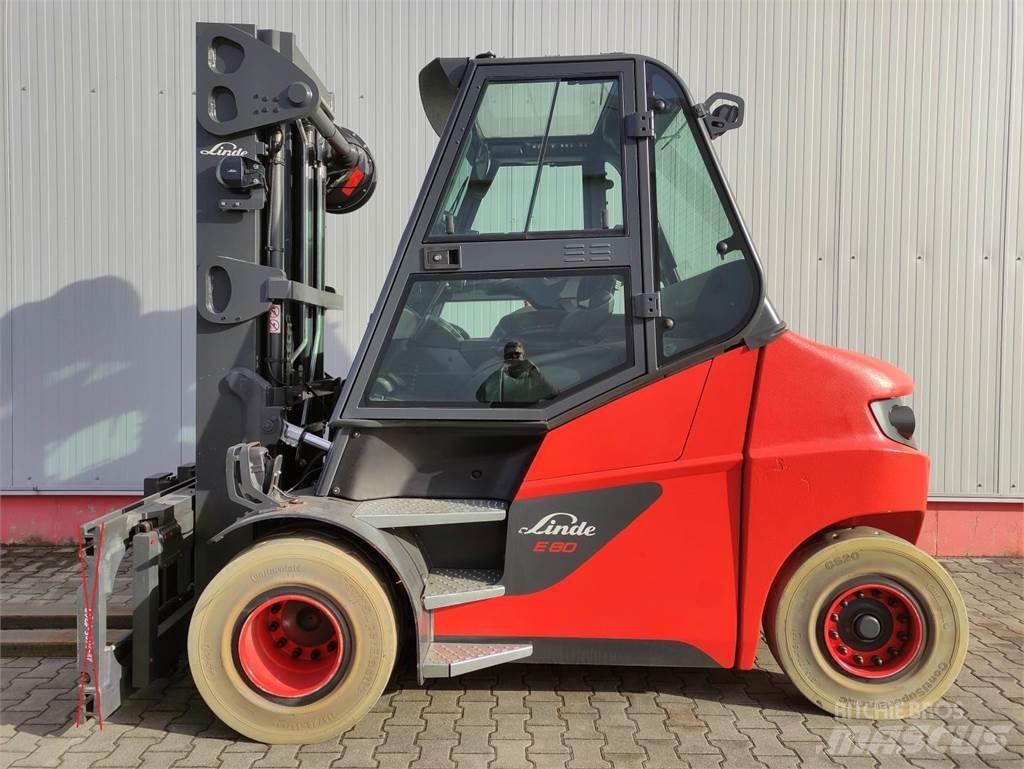 Linde E80-01-127 Elmotviktstruckar