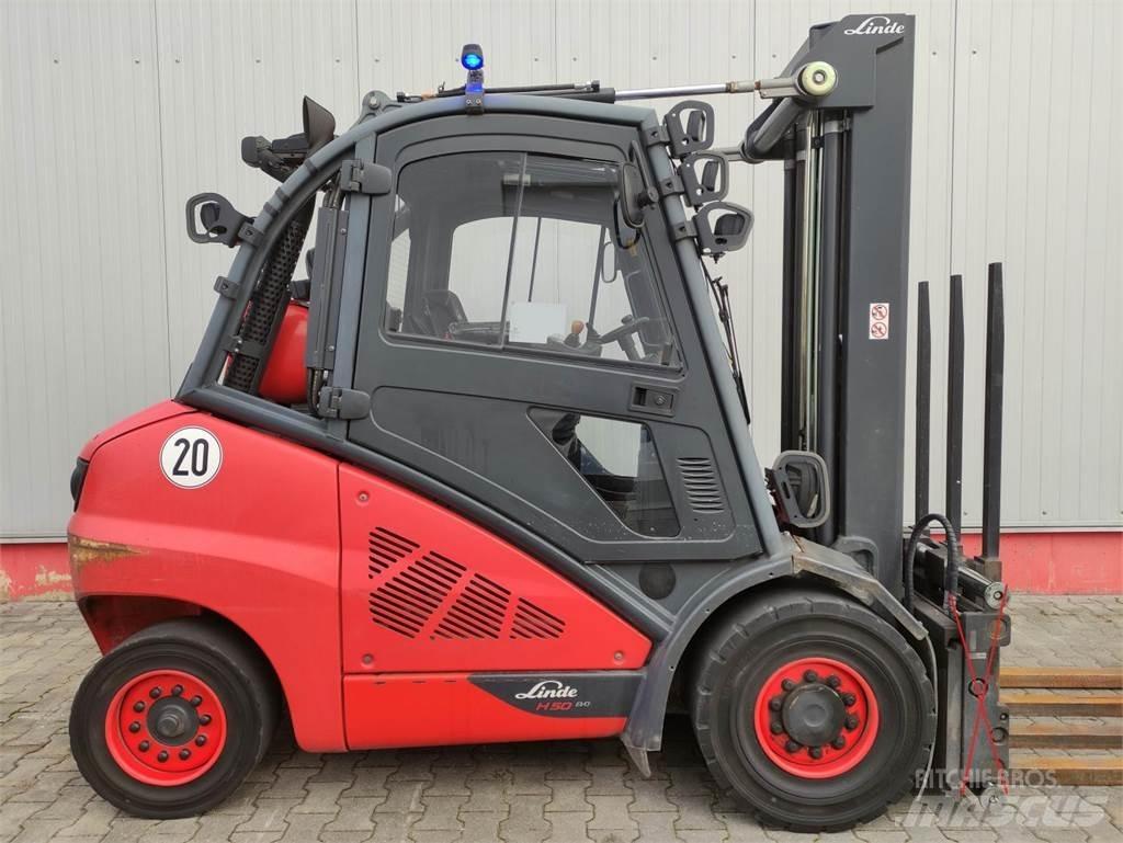 Linde H50T-02-394 EVO Gasolmotviktstruckar