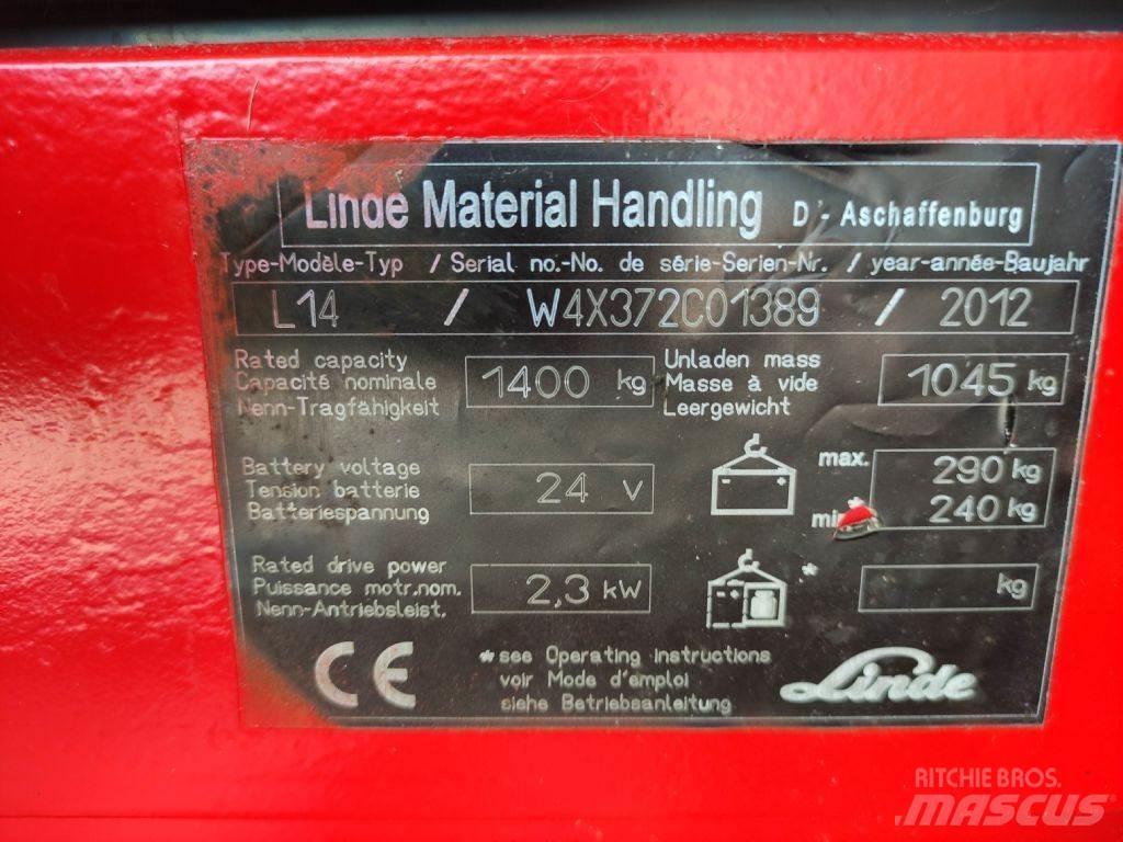 Linde L14-372 Staplare-led