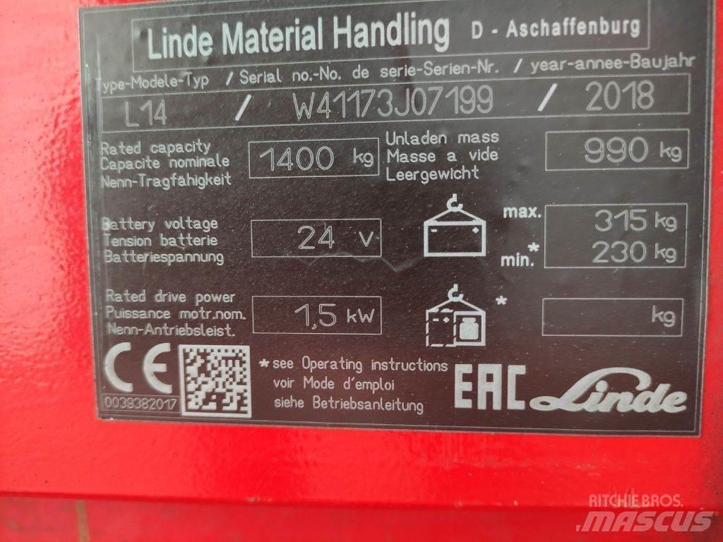 Linde L14i Staplare-led