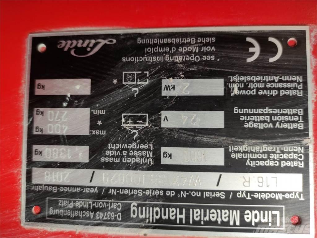 Linde L16 R Staplare-led