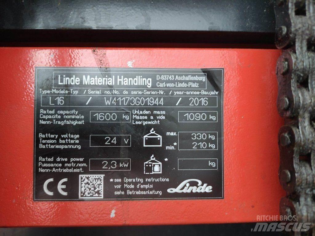 Linde L16i-1173 Staplare-led
