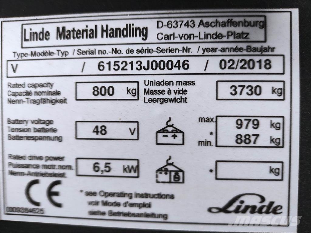 Linde V Modular Plocktruck, höglyftande