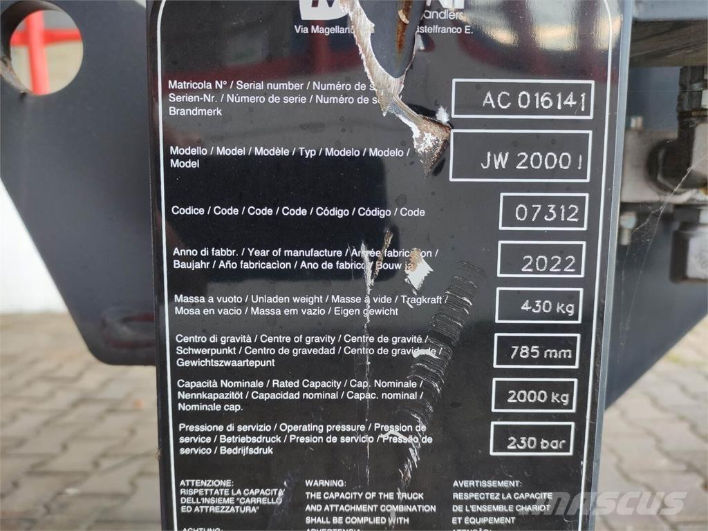 Magni JW2000 Materialhantering - Övriga