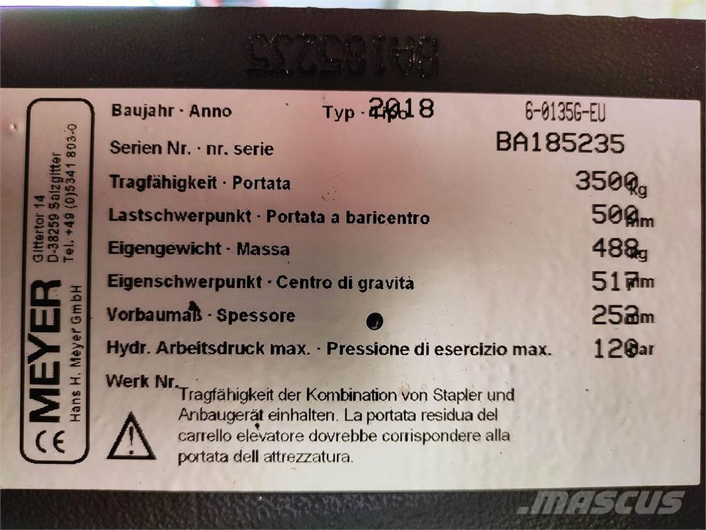 Meyer 6-0135G-EU Balklämaggegat