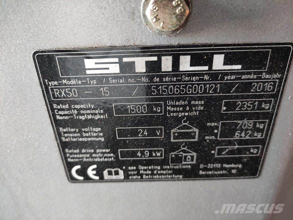 Still RX50-15 Elmotviktstruckar