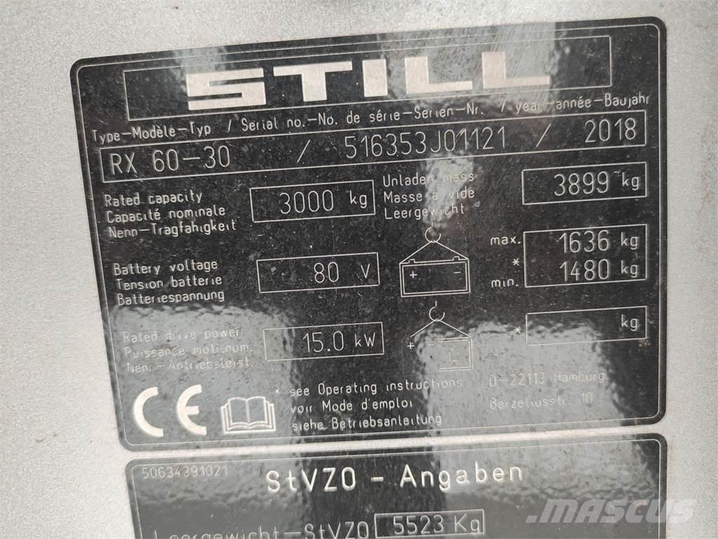 Still RX60-30 Elmotviktstruckar