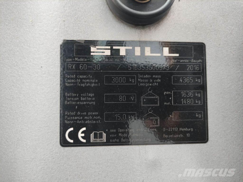 Still RX60-30 Elmotviktstruckar