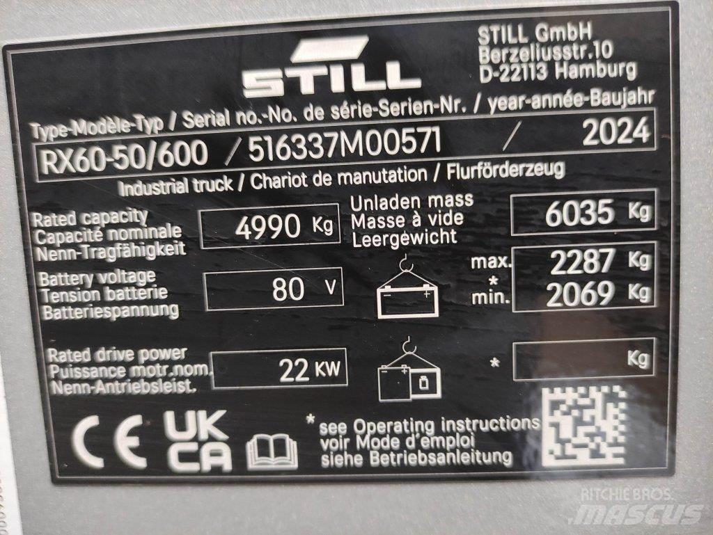 Still RX60-50/600 Elmotviktstruckar