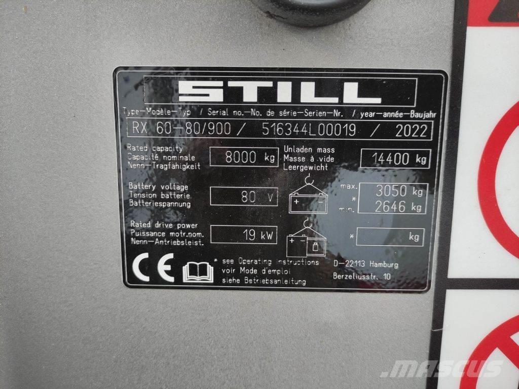 Still RX60-80/900 Elmotviktstruckar
