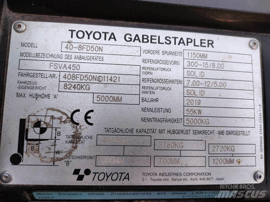 Toyota 40-8FD50N Dieselmotviktstruckar