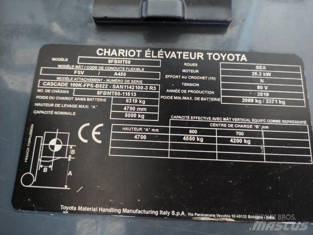 Toyota 8FBMT50 Elmotviktstruckar