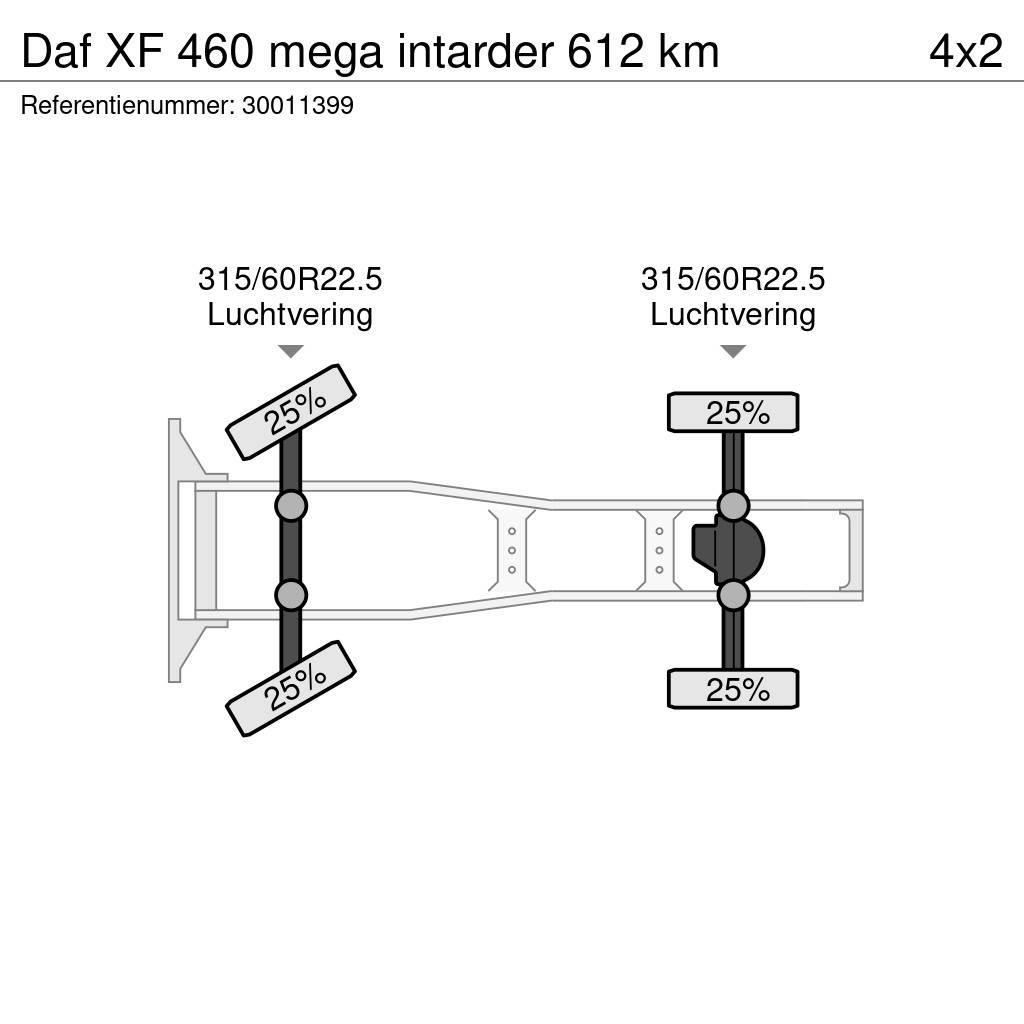 DAF XF 460 mega intarder 612 km Dragbilar